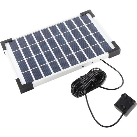 Tauchfähige Solarbrunnenpumpe, 180 cm Saughöhe, effiziente Fördermenge, 6 Düsen, für den Außenbereich, solarbetrieben, kabellos, 75 cm hoch. (1/5)