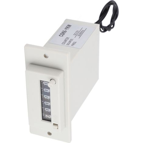 CSK6-YKW Elektromagnetischer Zähler, 6-stelliger elektronischer Impulszähler, 12 V DC (1/5)