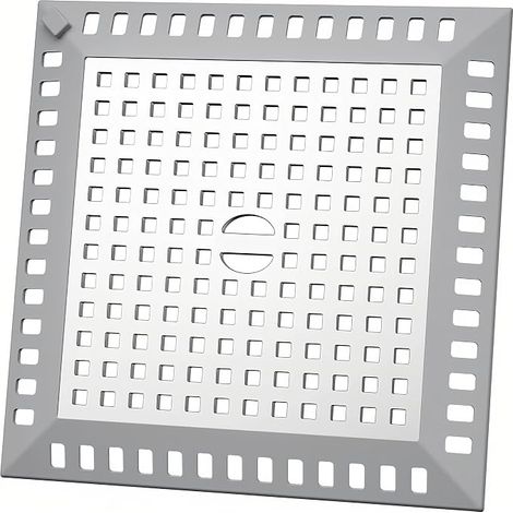 Shower Hair Catcher 12.3 x 12.2 cm Shower Filter Silver Shower for bathroom and kitchen floor drains to prevent drain pipes from clogging (1/5)