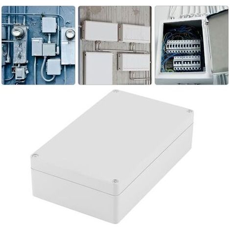 Boîte de dérivation étanche IP65 en ABS ignifuge – Installation facile par vis – Protection contre l'eau et la poussière – Pour environnements industriels