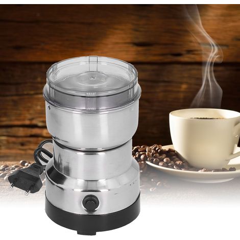Broyeur à café et à céréales 220 V en acier inoxydable, prise UE, pour la maison et l'hôtel. (1/5)