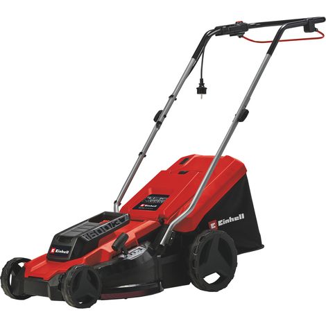 Einhell Elektro-Rasenmäher GC-EM 1600/37 (1.600 W, 37 cm Schnittbreite, bis 700 m², 38 L Fangkorb, zentrale Schnitthöhenverstellung mit 20 - 60 mm Schnitthöhe)