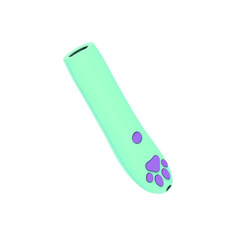 Pointeur Laser pour Chat Rechargeable USB, Jouet Interactif pour Chat avec Motif Patte de Chat, 3 Modes de Lumière, Outil de Jeu et d'Entraînement pour Chats d'Intérieur（Vert）