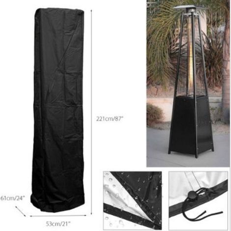 Housse de protection pour pompe à chaleur à air résistante aux intempéries, Noir (1/5)