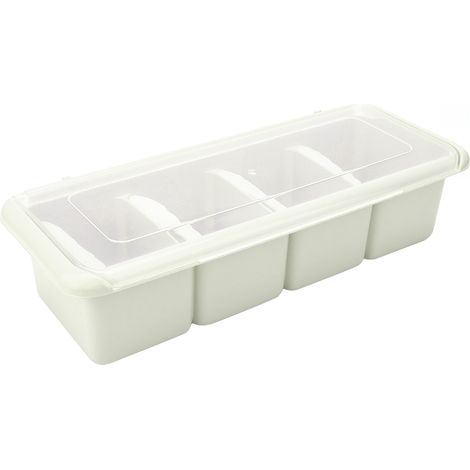 Boîte à épices à 4 compartiments, organisateur de condiments (vert) (1/5)
