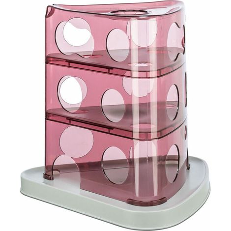 Giocattolo per gatti Trixie Cheese Tower Bianco Rosa Caucciù Plastica 32 x 32 x 32 cm (1/5)