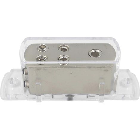 Boîtier répartiteur audio pour voiture, connecteur de mise à la terre à 4 voies, répartiteur de ligne 4GA/8GA (1/4)