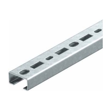 OBO Bettermann Guida profilata forata, larghezza asola 17mm 300x35x18 Acciaio zincato a nastro, 1104284