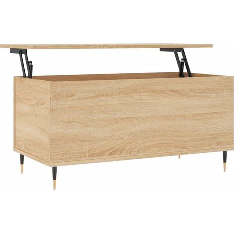Maison Exclusive - Couchtisch Sonoma-Eiche 90x44,5x45 cm Holzwerk