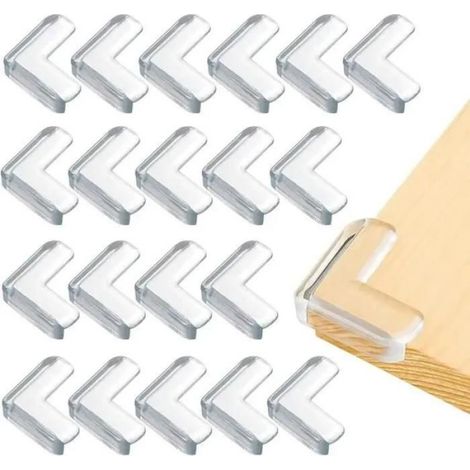 Protection Coin De Table - Silicone PVC Souple Non Toxique - Pour Meubles En Bois Verre Ou Metal - 20 Pièces (1/3)