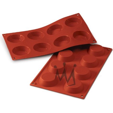 Silikomart SF015 TARTELLETTA Stampo in Silicone Ø60 h17mm, Rosso
