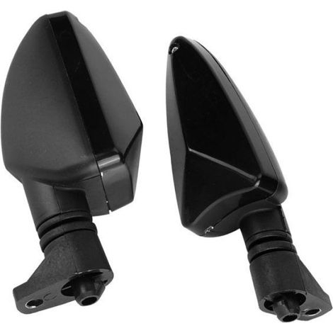 HURRISE Tourner les éclairs 1 paire lampe clignotant du signal de tournage de moto 1 paire auto phare Blanc noir Noir fumé (1/5)