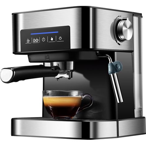 Machine à café à moudre et à infuser, machine à café italienne maison petite semi-automatique vapeur haute pression mousse de lait bureau 20bar