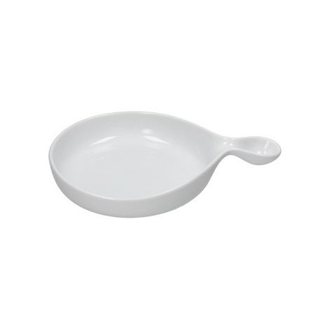 Piatto da portata ovale porcellana Tognana Gourmet cm 28x20 con manico