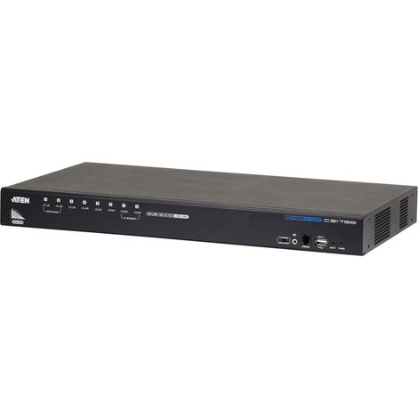 CS1798 interruptor KVM Montaje en rack Negro