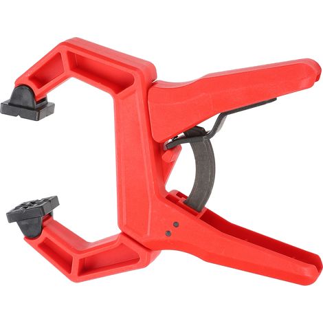 Serre-joint à cliquet dégagement rapide plastique technique établi bois 15kg 50mm main une main lot de 1 (1/5)