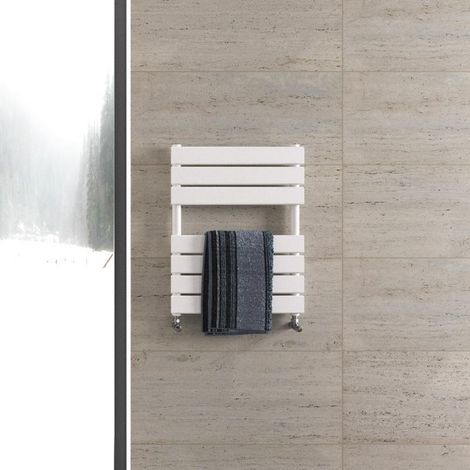Biubiubath Flat Panel Towel Rail Radiator 650x500mm White (1/4)