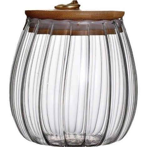 Azucarero, recipiente con paredes onduladas y ranuradas, 700 ml, 1 unidad. SZK71