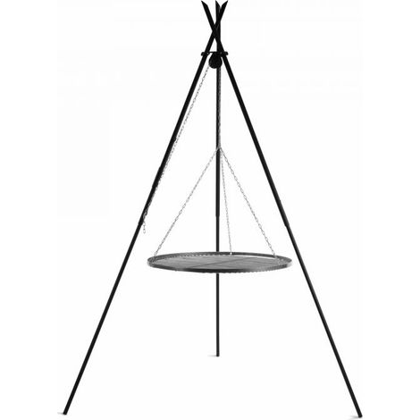 Grille de barbecue sur trépied, 210cm de hauteur, acier résistant, CookKing, 111439 (1/4)