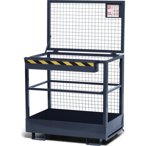 RR Industrietechnik Arbeitskorb Typ RAK 1200x800x1910mm RAL 7016 Anthrazitgrau