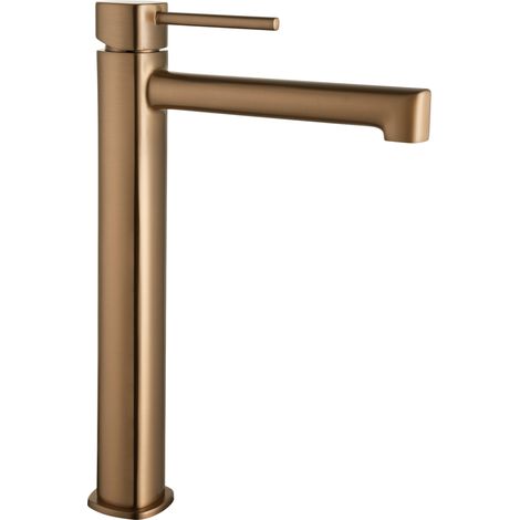 Monomando lavabo alto Toscana oro rosa cepillado [ IMEX® ]
