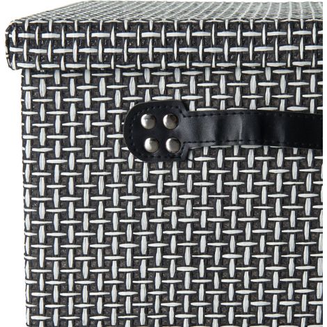 Mömax Box mit Deckel Foldable in Schwarz/Weiß (1/4)