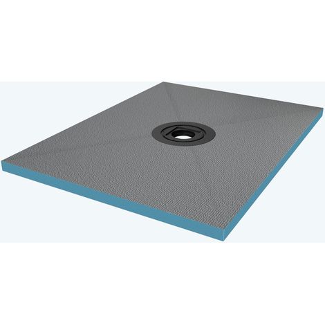 doporro Piatto Doccia 90x120x4 cm da Piastrellare in Polistirene Rigido XPS Tagliabile, con Piletta di Scarico 35L/min, Pronto per Bagno Moderno (1/5)