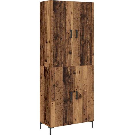 Buffet,Bahut,Haut Armoire Bois ancien 69,5 x 34 x 180 cm Bois d'ingénierie CFW57420 (1/5)