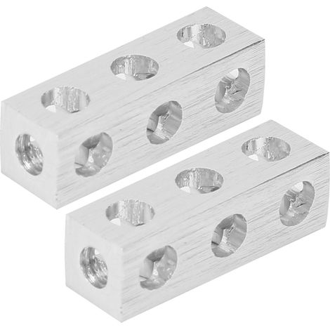 2 pièces Poutre carrée à 3 trous 3106‑0003‑0024 8 x 8 x 24 mm Accessoire pour pièces robotiques (1/5)