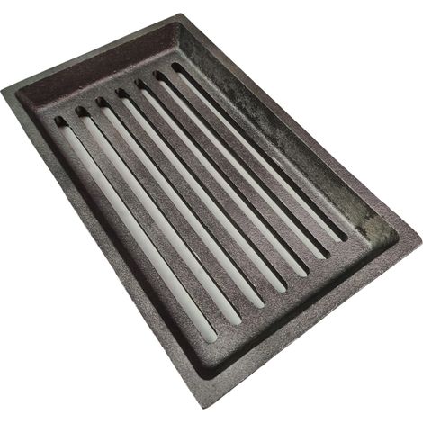 Grille à cendres pour poêles à cheminée Island Aqua de Justus - fonte - dimensions d'encastrement parfaitement adaptées (1/2)