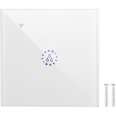 Interrupteur tactile mural pour chauffe-eau, WiFi compatible eWeLink, commande vocale, 95-250V, blanc, prise UE (1/5)