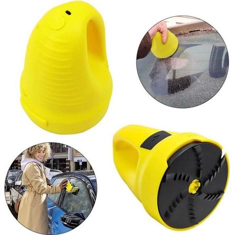 Dégivreur de Pare-Brises Grattoir à Glace pour Voitures Chargement USBe, Grattoir Pare-Brise Voiture, Raclette de Pare-Brise Pas (1/4)