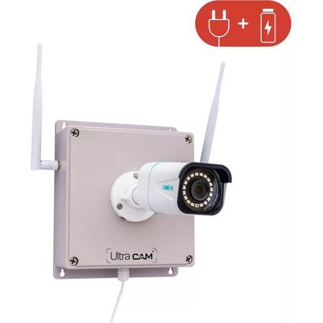 Contrôleur 4G (avec batterie) + Caméra 4K / Détection intelligente / Vision nocturne 30m / IP66 + Carte SD (UltraCAM) (1/5)