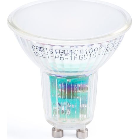 Ampoule LED GU10 6W cristal - 740lm - PAR16 - 100° - Blanc Froid