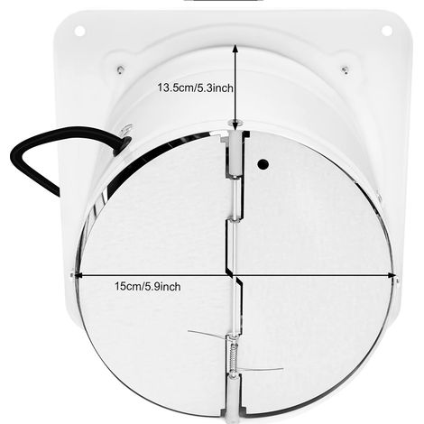 Ventilateur d'extraction, moteur haute vitesse, construction en fer durable, BLANC (1/2)