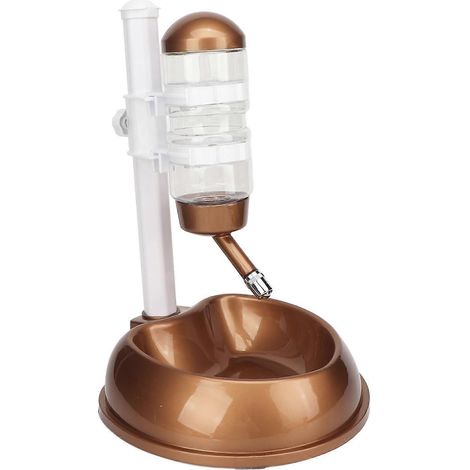 Bol distributeur surélevé pour chien, hauteur réglable, gamelle automatique multifonction avec perche amovible, nourriture et eau (1/5)