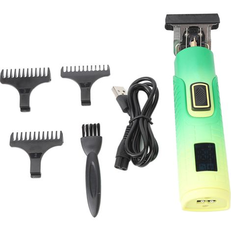 Tondeuse à cheveux rechargeable avec tête huilée gravée, tondeuse professionnelle pour barbier, écran LCD numérique (1/5)