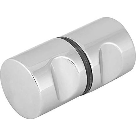 Poignée de porte de douche, poignée chromée en alliage d'aluminium pour porte de salle de bain en verre (1/5)