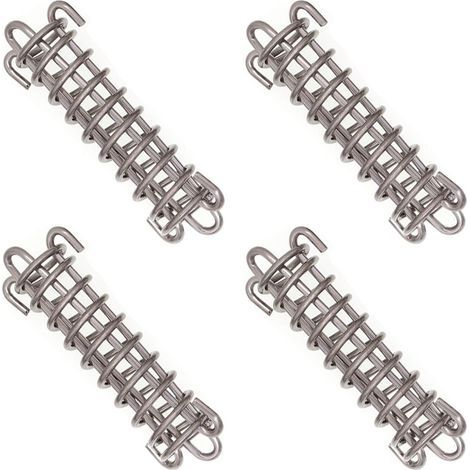 Fixations d'ombrage de Voile Tente Corde Résistante Ressort Trampoline 4 Pièces Métal Accessoires Ressorts pour Le Camping en Plein Air Randonnée Voyage Pique Nique Tente de Plage Auvent. (1/5)