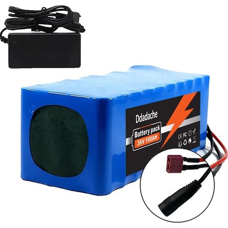 Batterie Lithium, Capacité 100Ah, BMS Inclus, T-DC-chargeur (1/2)