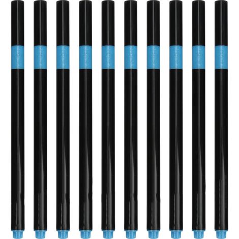 Lot de 10 marqueurs métalliques bleus, couleurs vives, non toxiques, sans odeur, séchage rapide, pour verre et DIY. (1/5)