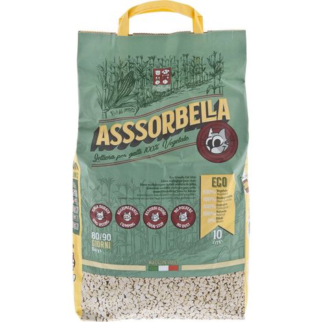 Lettiera vegetale Asssorbella 10l per gatti