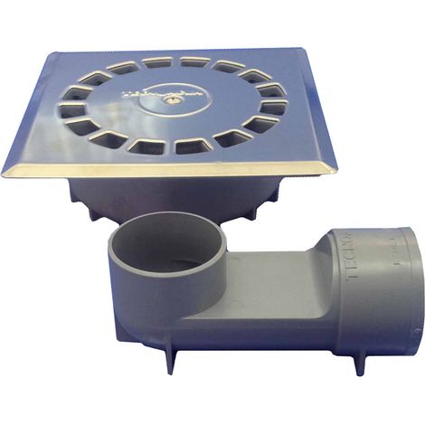 Sifone in PVC 360º Standard Acciaio Inox T-88 Vhi 15 x 15 cm / ø50 mm, 165 x 165 x 51 mm