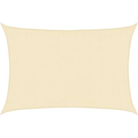Maison Exclusive - Vela Parasole 160 g/m² Crema 3,5x4,5 m in HDPE (1/5)