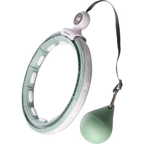 HHM15 aro de hula-hoop verde magnético con peso + contador HMS (1/5)
