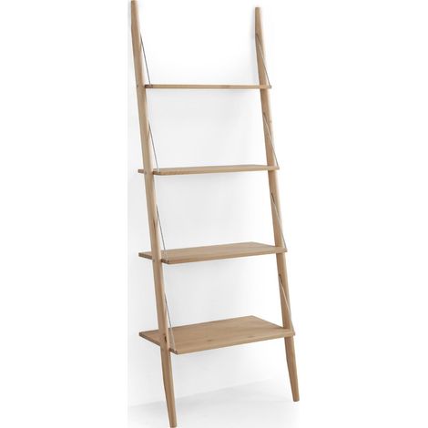 Étagère bois naturel style scandinave facile à monter - bois naturel clair (1/2)