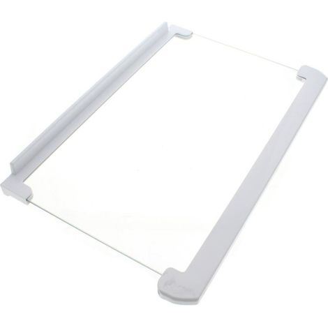Glass Shelf Only L=434x292x4 for Hotpoint/Indesit Fridges and Freezers (1/2)