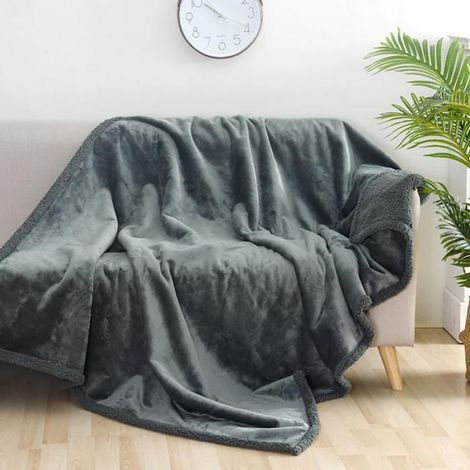 Couverture Shaggy de luxe pour couple romantique, couverture en microcarence, épaisse, chaude, confortable L：145165cm (1/2)