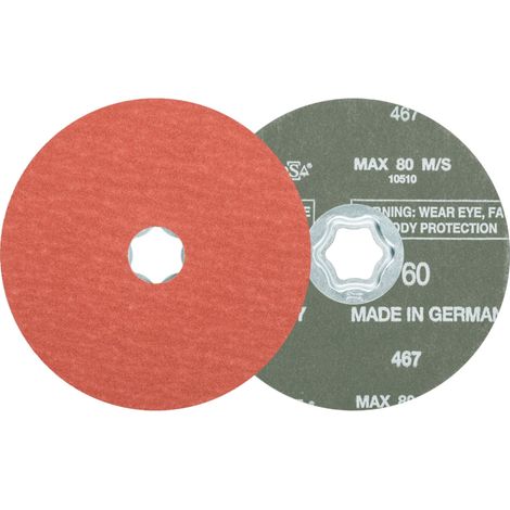 PFERD TOOLS COMBICLICK Korund Fiberscheibe Ø 125 mm A-COOL60 für Edelstahl 25 Stk (1/5)