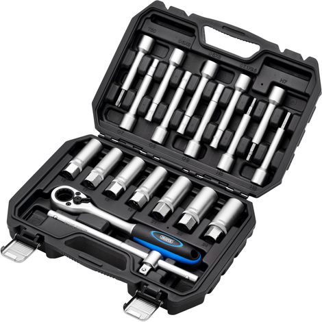 Draper 13604 Shock Absorber Strut Nut Kit, 1/2"" Sq. Dr. (19 Piece)
